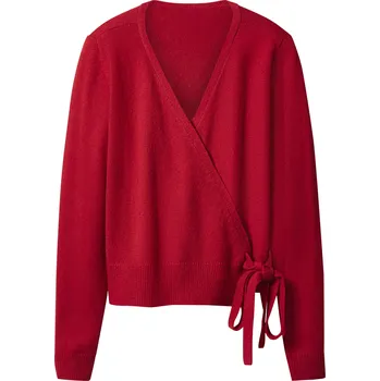 Dámský svetr esmara® Dámský kardigan s podílem vlny (červená, L(44/46))