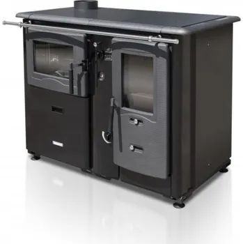 Sporák na tuhá paliva Termomont TEMP20/BL levý černý