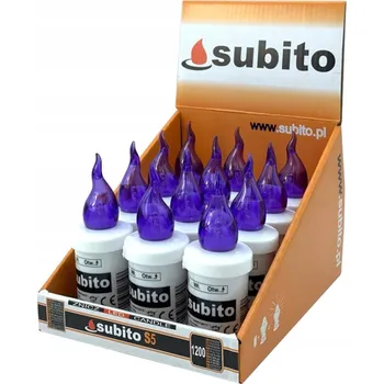 Svíčka SUBITO S5 ELEKTRICKÁ NÁPLŇ DO SVÍTILNY HŘBITOVNÍ SVÍČKA LED FIALOVÁ 12