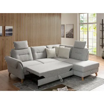 Sedací souprava Rohová sedací souprava ALMYRA Pravý roh - s rozkladem pro spaní a úložným prostorem