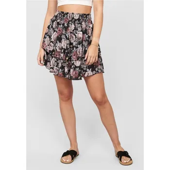 Dámská sukně Tiered Mini Skirt wit flower aop L