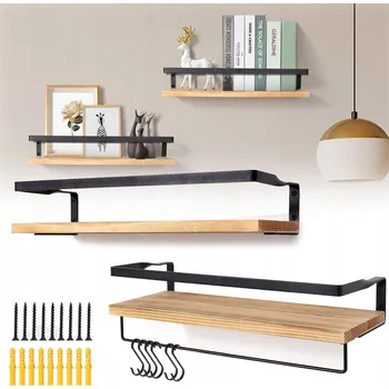 police 2X PLOVOUCÍ POLICE NA ZEĎ, REGÁL NA STĚNU, KUCHYŇSKÝ STOJAN NA KOŘENÍ