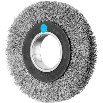 Brusný kotouč Pferd 43701210 | Rotační kartáč široký, univerzální, zvlněný drát POS RBU 15025/AK 32-2 INOX 0,30