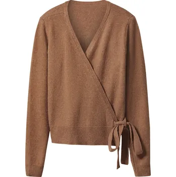 Dámský svetr esmara® Dámský kardigan s podílem vlny (hnědá, M(40/42))
