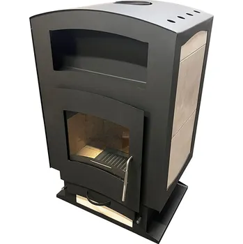 Krbová kamna Krbová kamna ANNA MAXIMA s výměníkem - 22 kW Černá