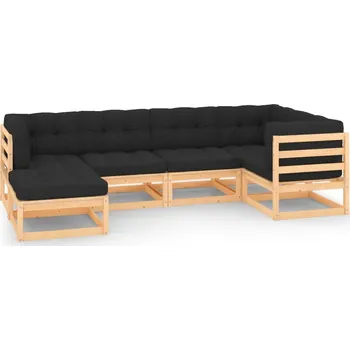 Zahradní sestava zahrada-XL 6dílná zahradní sedací souprava s poduškami masivní borovice 3083812