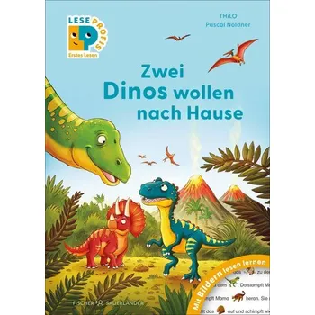 První čtění Leseprofis - Mit Bildern lesen lernen: Zwei Dinos wollen nach Hause, Erstes Lesen - Thilo