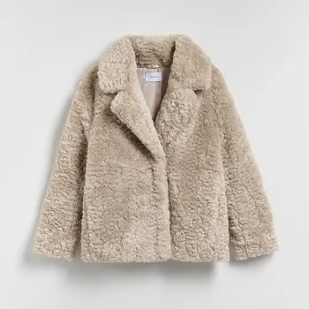 Dámský kabát Reserved - Bunda z umělé ovčí vlny - tělová - 693AY-02X - 693AY-02X-XXL