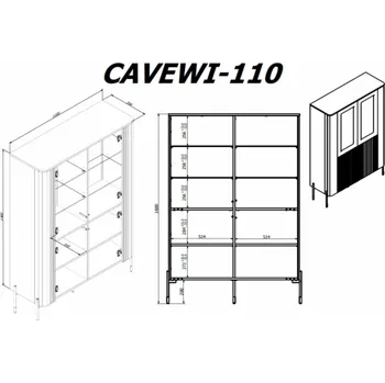 Obývací stěna Cama VERA 471011 skřínka do obývacího pokoje Úložná skříňka