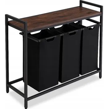 Skříňový koš na prádlo Mebel Elite 120 l černý