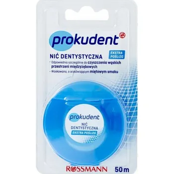 Zubní nit Voskovaná zubní nit Prokudent Extra Kluzká 50 m