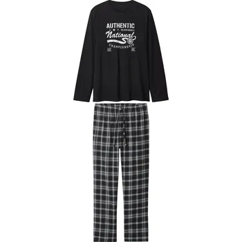 Pánské pyžamo esmara Men Pánské flanelové pyžamo (černá, S (44/46))