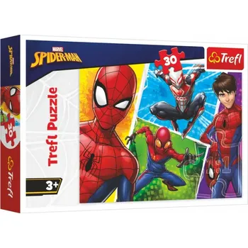 Trefl Puzzle Spiderman a Miguel/Disney 27x20cm 30 dílků v krabičce 21x14x4cm