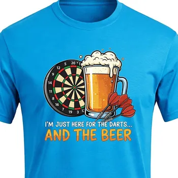 Tričko Šipky - Darts and Beer - velikost XL, Barva Tyrkysová