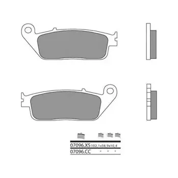 Brzdová destička BRZDOVÉ DESTIČKY BREMB 07096CC CARBON CERAMIC