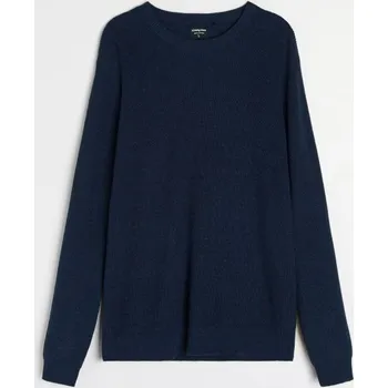 Oblečení a móda Sinsay - Bavlněný svetr basic - námořnická modrá - 782FZ-59M - 782FZ-59M-2XL