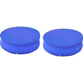 Krycí plachta zahrada-XL Kryty 2 ks na kruhové nadzemní bazény 360–367 cm 3082799