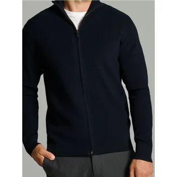 Pánský svetr Sinsay - Žebrovaný pletený svetr - námořnická modrá - 793FZ-59X - 793FZ-59X-2XL