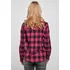 Dámská košile Urban Classics Ladies Turnup Checked Flanell Shirt TB1280 Wild Violet/Black, XS