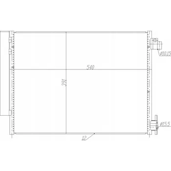 Výparník klimatizace Hart 623 925 Kondenzátor klimatizace