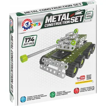 ostatní stavebnice KOVOVÉ STAVEBNÍ STAVEBNICE NÁDRŽ 174 DÍLŮ