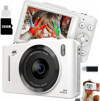 IP kamera Digitální fotoaparát Bedee APARAT CYFROWY 48MP biały