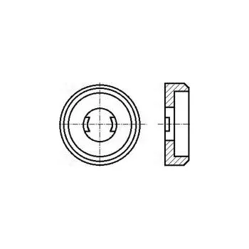 Matice Podložka kulatá,speciální M5 D=12,7mm h=3,4mm polyamid