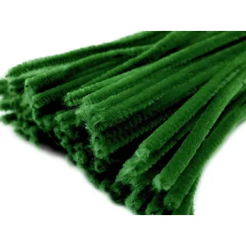 Hobby drát Chlupaté modelovací drátky Ø6 mm délka cca 30 cm, 20 kusů - 14 zelená jedle