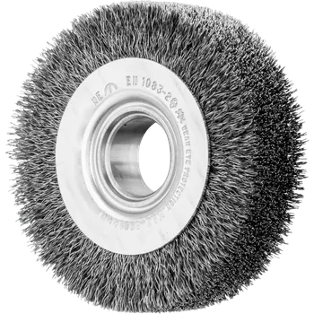 Brusný kotouč Pferd 43701103 | Rotační kartáč široký, univerzální, zvlněný drát POS RBU 8020/20 ST 0,15