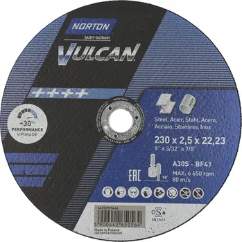 Řezný kotouč Řezný kotouč Norton Vulcan 230 x 22,23 mm, 25 kusů