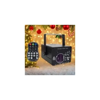 Laser Vánoční párty laser RG 200 mW, dálkový ovladač, DMX512