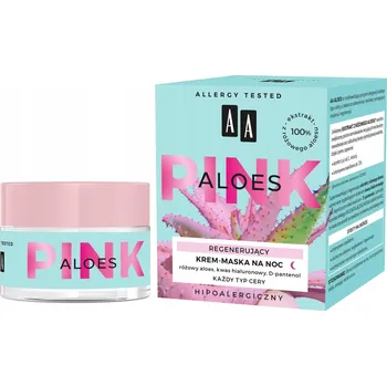 Pleťový krém AA Aloe Pink regenerační krém-maska na noc 50 ml