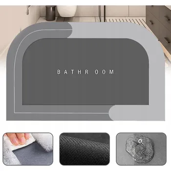 Koupelnová předložka RYCHLESCHNOUCÍ PROTISKLUZOVÁ KOUPELNOVÁ PŘEDLOŽKA ABSORBUJÍCÍ VODU