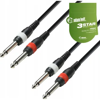 Audio kabel Kabel jack 6,3 mm - jack 6,3 mm Adam Hall K3TPP0300 3 m