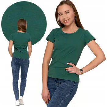 Tričko Dámské tričko s krátkým rukávem Bavlněné Khaki MORAJ M