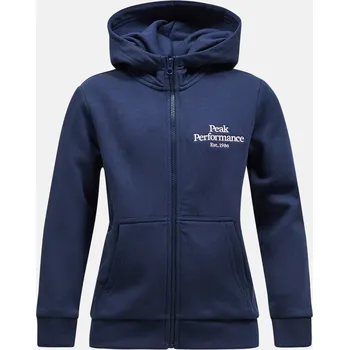 Dívčí mikina MIKINA PEAK PERFORMANCE JR ORIGINAL ZIP HOOD BLUE SHADOW