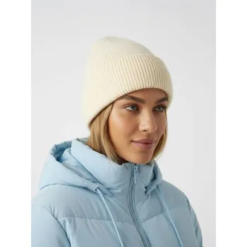 Pokrývka hlavy Sinsay - Čepice z žebrovaného úpletu - krémová - 743FG-01X - 743FG-01X-ONE