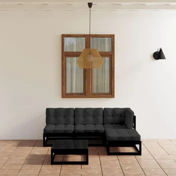 Zahradní sestava zahrada-XL 5dílná zahradní sedací souprava s poduškami masivní borovice 3076543