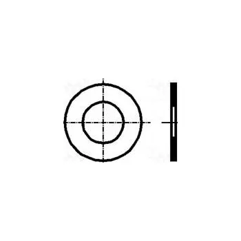 Matice Podložka kulatá M16 D=22mm h=0,3mm ocel Povlak naolejovaná