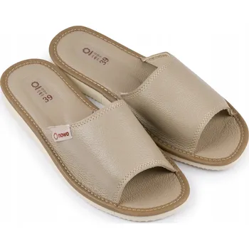 Dámské pantofle Dámské kožené Pantofle NOWO 39