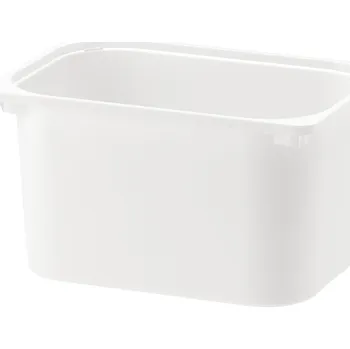 Úložný box Ikea Krabička na hračky 30 x 23 cm bílá
