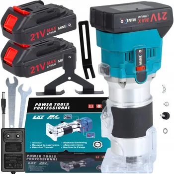 Frézka VRCHNÍ FRÉZKA na dřevo svislá 30000 ot/min akumulátorová + 2x AKU