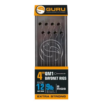 Rybářský háček Guru Bayonet QM1 Ready Rig 4" Velikost háčku: 12