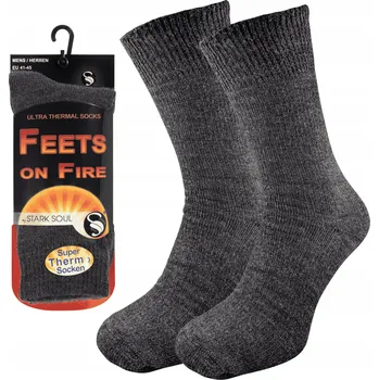 Termo Ponožky FEETS ON FIRE šedé velikosti 41-45