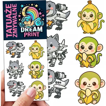 Odstranitelné tetování Filmové a herní tetování, dětské tetovačky, vodní smývatelné tetování na narozeniny, Dárek, upomínka, dočasné tetování pro děti, originální, opakovaně použitelné, Spousta Vzorů