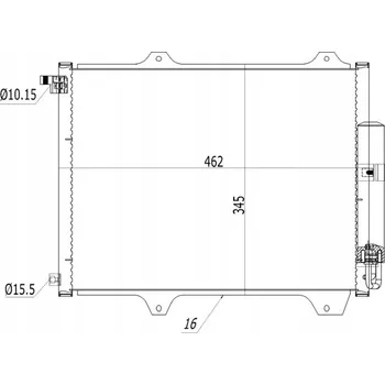 Výparník klimatizace Hart 619 069 Kondenzátor klimatizace