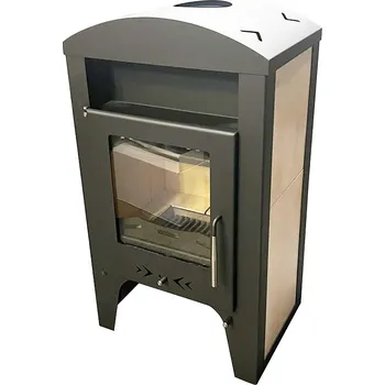 Krbová kamna Krbová kamna ANNA I s výměníkem - 14 kW Černá