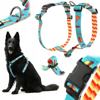 Postroj pro psa Postroj pro velkého psa guard, beztlakový, barevný, ovčák HUGGY DOGGY XL