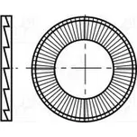Podložka s vnitřním zoubkováním,s vnějším zoubkováním M6
