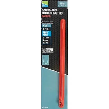 Rybářský háček PRESTON INNOVATIONS Preston Hotové Návazce Natural N-20 Mag Store Rigs Velikost háčku: 16